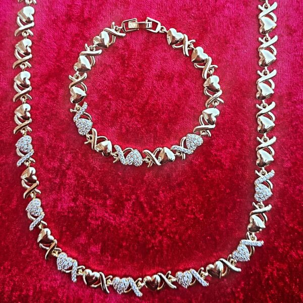 XOXO Necklace and Bracelet